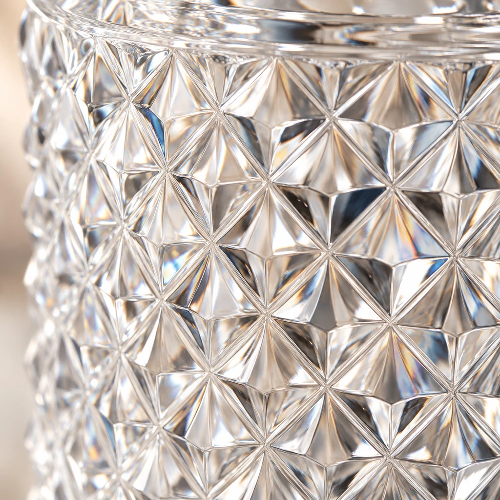 Crystal-Cut Glass Storage Jar with Lid - view 5